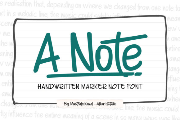 A Note Font