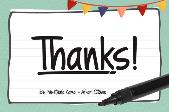A Note Font Poster 13