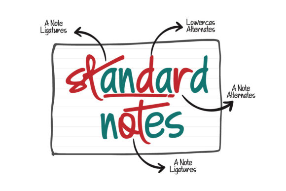 A Note Font Poster 4