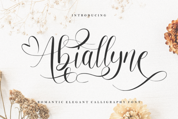 Abiallyne Font Poster 1