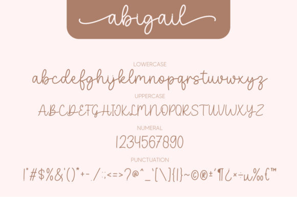 Abigail Font Poster 8