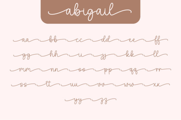 Abigail Font Poster 9