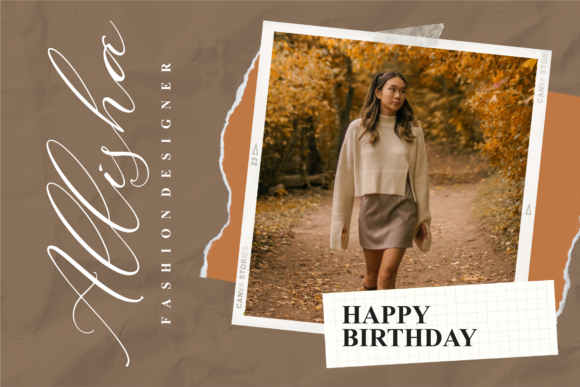 Abigaila Delinta Font Poster 9