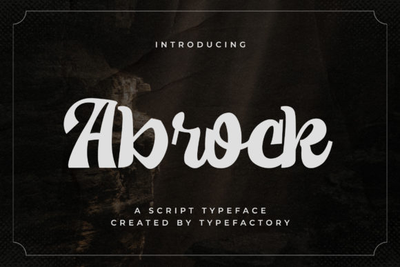 Abrock Font Poster 1