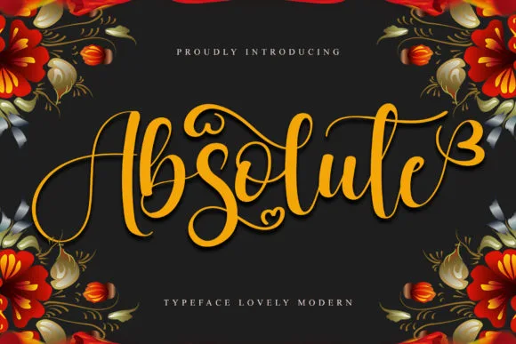Absolute Font Poster 1