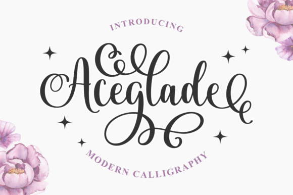 Aceglade Font Poster 1