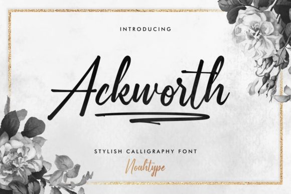 Ackworth Font Poster 1
