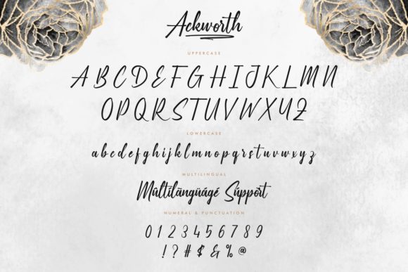 Ackworth Font Poster 4