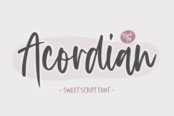 Acordian Font Poster 1