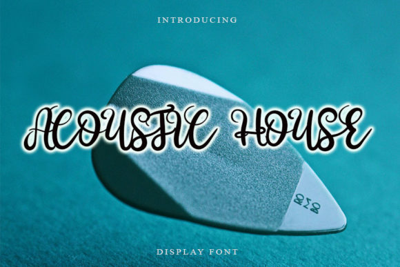 Acoustic House Font Poster 1