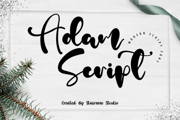 Adam Script Font Poster 1