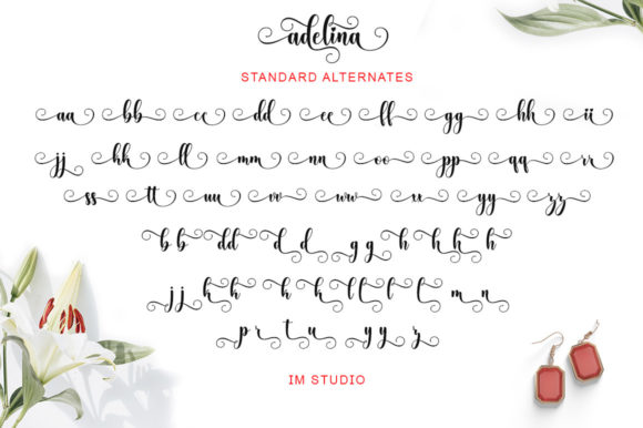 Adelina Script Font Poster 7