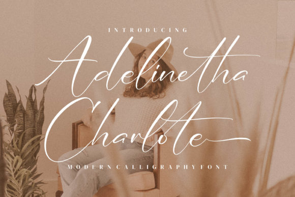 Adelinetha Charlote Font Poster 1