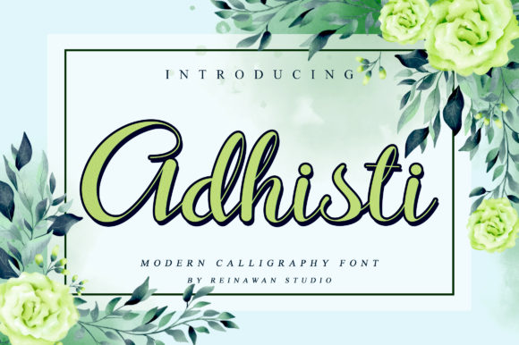 Adhisti Font Poster 1