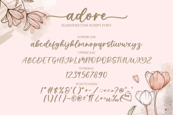 Adore Font Poster 7