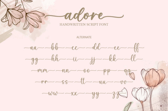 Adore Font Poster 8