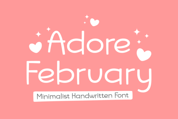 Adore February Font Poster 1
