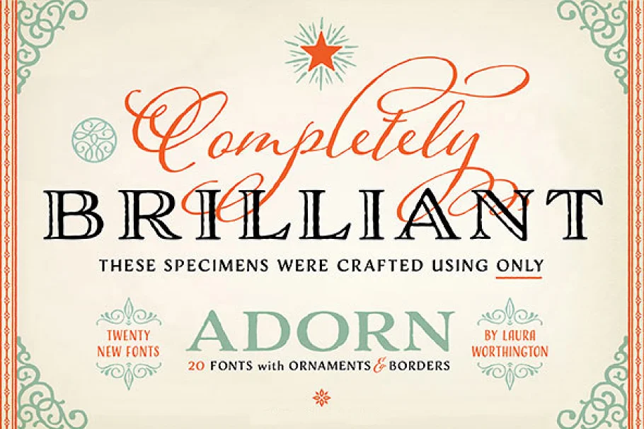 Adorn Collection Font Poster 1