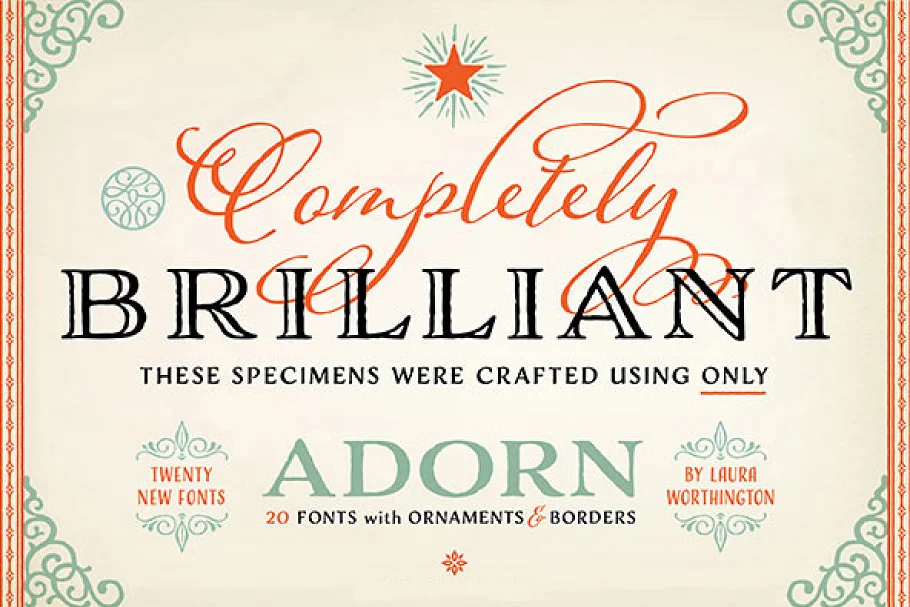 Adorn Collection Font