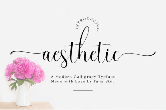 Aesthetic Font Poster 1