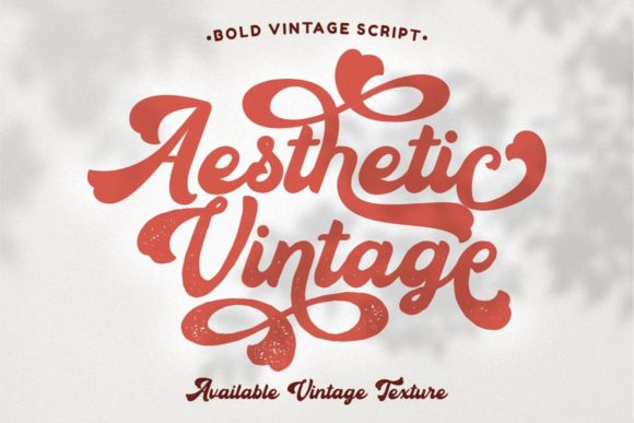 Aesthetic Vintage Font Poster 1