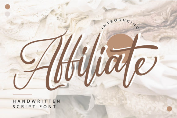 Affiliate Font Poster 1