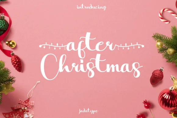 After Christmas Font After Christmas Font Poster 1