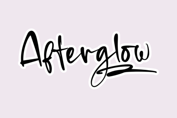 Afterglow Font Poster 1