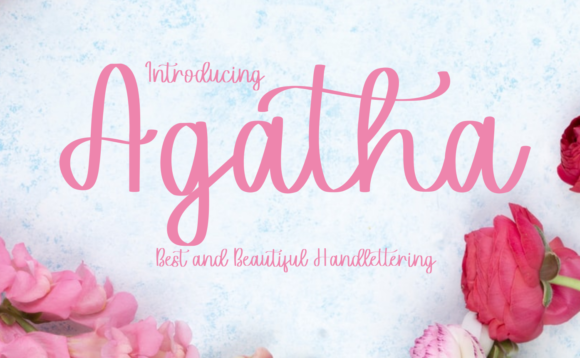 Agatha Font Poster 1