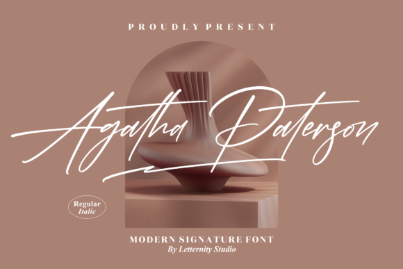 Agatha Paterson Font Poster 1