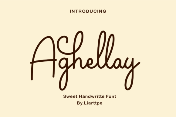 Aghellay Font Poster 1