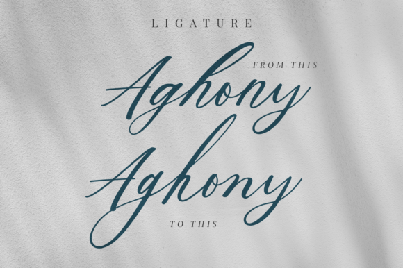 Aghony Font Poster 2