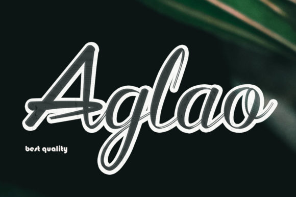 Aglaonema Font Poster 1