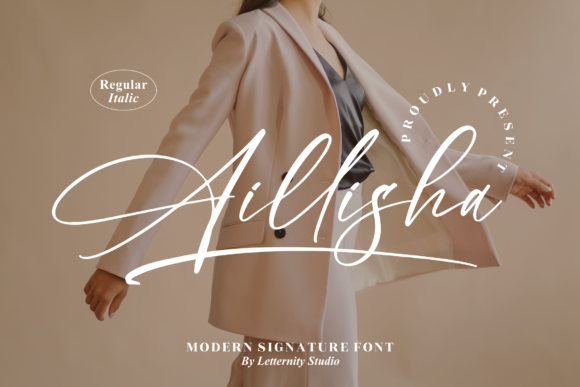 Aillisha Font Poster 1