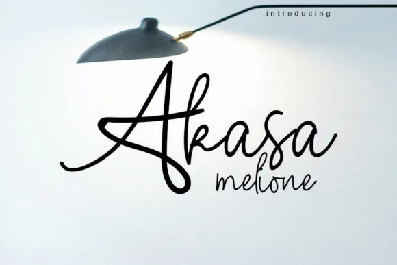 Akasa Melione Font Akasa Melione Font Poster 1