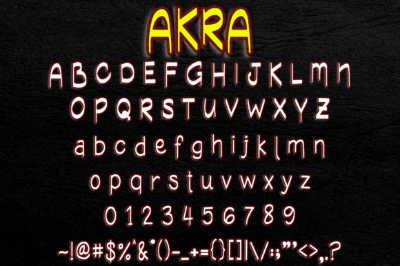 Akra Font Poster 3