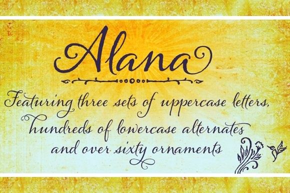 Alana Family Font Font Poster 1