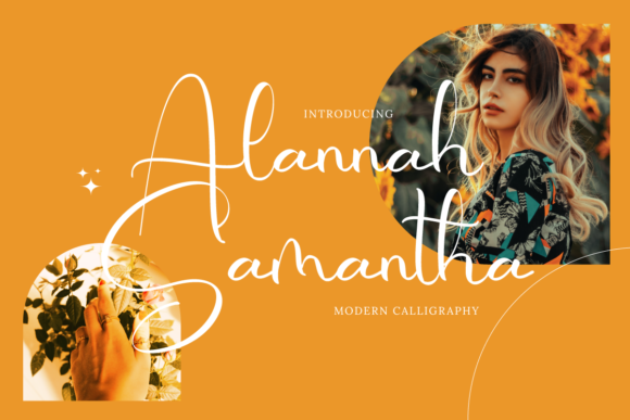 Alannah Samantha Font Poster 1