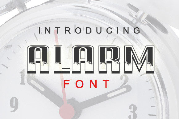 Alarm Font Poster 1