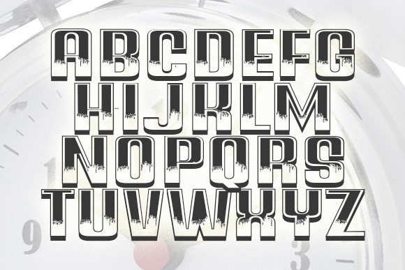 Alarm Font Poster 2