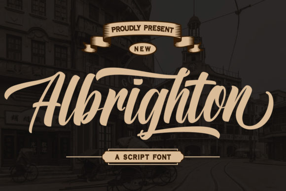 Albrighton Font Poster 1