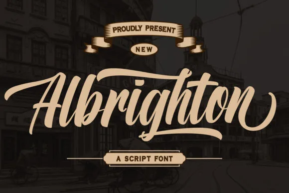 Albrighton Font Albrighton Font Poster 1