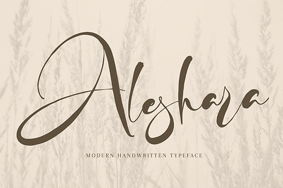 Aleshara Font Poster 1