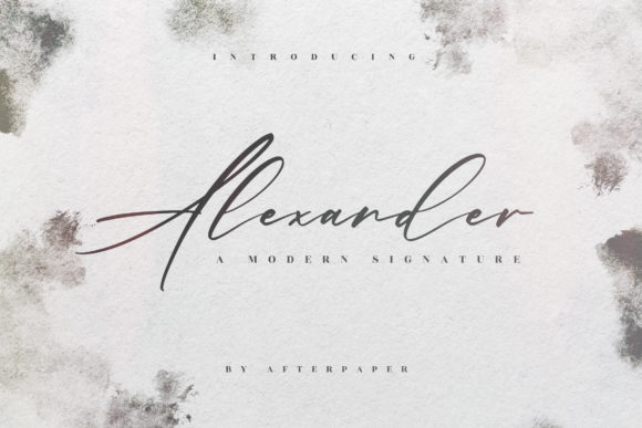 Alexander Font Poster 1