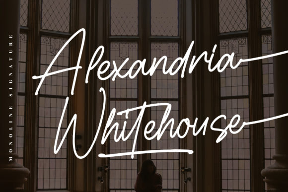 Alexandria Whitehouse Font Poster 1