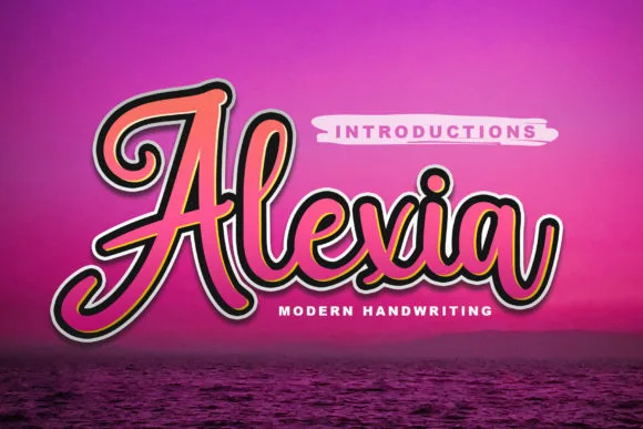 Alexia Font Alexia Font Poster 1