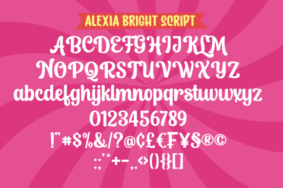 Alexia Bright Font Poster 3