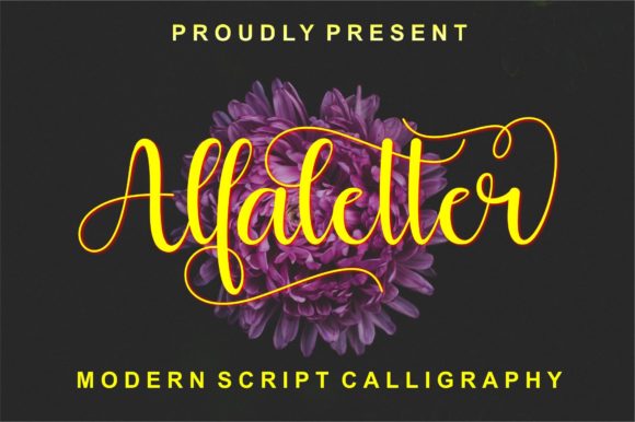 Alfaletter Font Poster 1