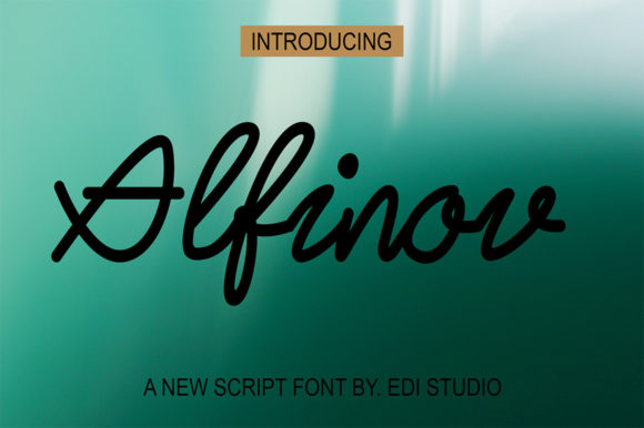 Alfinov Font Poster 2