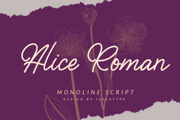 Alice Roman Font Poster 1